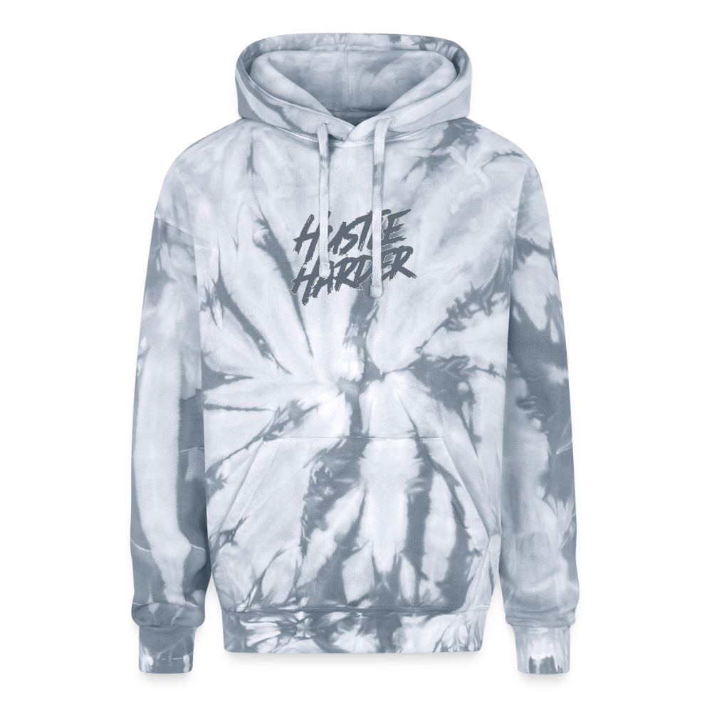 Adult Tie Dye Hoodie - spider silver