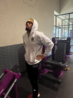 Huslte Harder Zip Up "Light Grey"