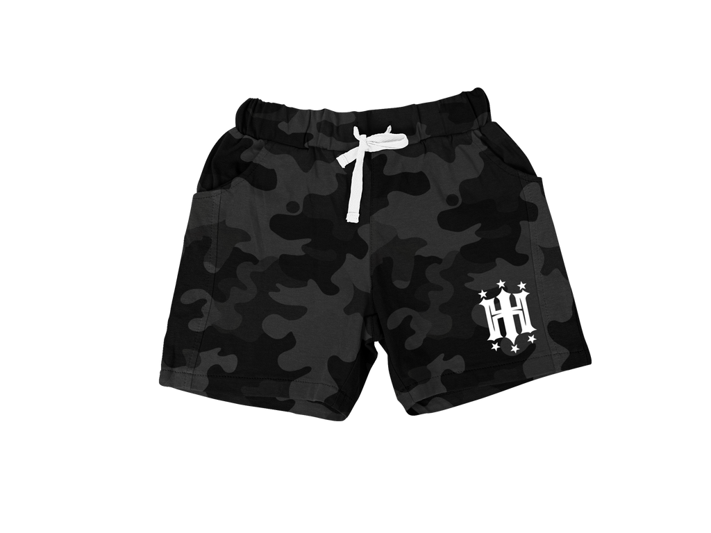 Hustle Harder Shorts Dark Camo