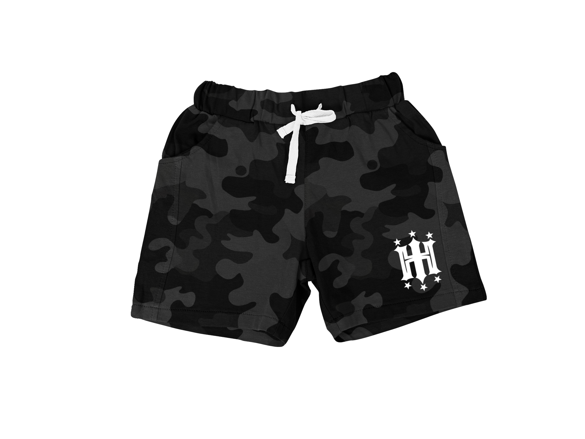 Hustle Harder Shorts Dark Camo