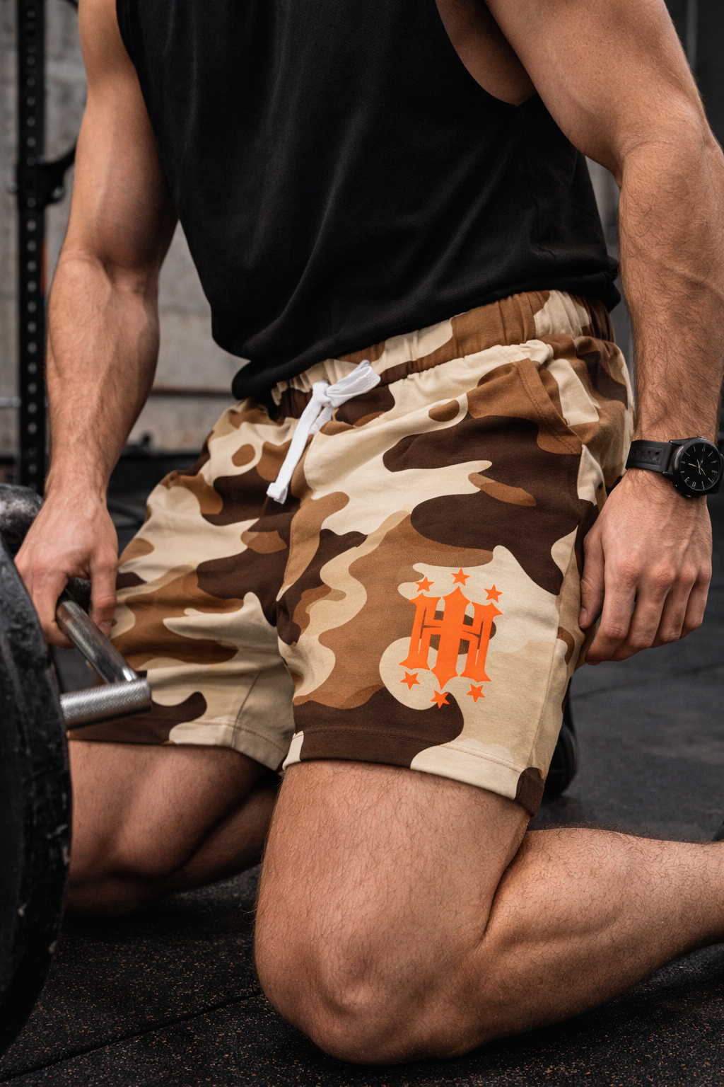 Hustle Harder Shorts Camo