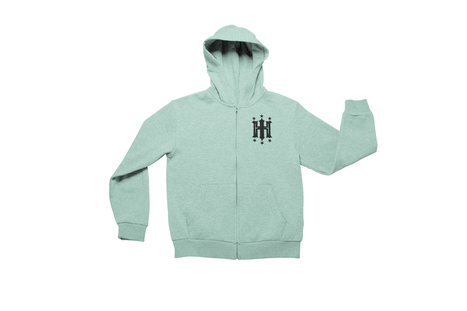 Hustle Harder Zip Up "Seafoam"