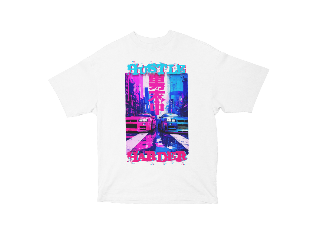 Huslte Harder Miami Edition Oversized Tee
